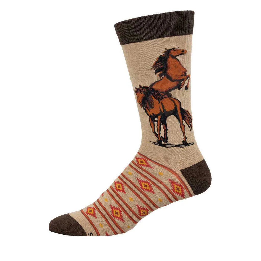 Wild, Wild Horses Men's Sock - Hemp