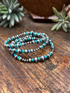 Tilly Navajo Pearl & Stone Stretch Bracelet