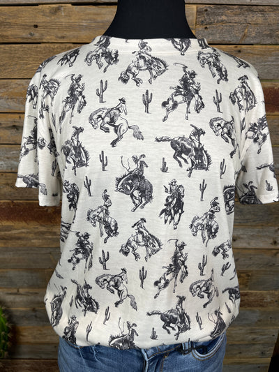 Saddle Bronc Toss Print Tee