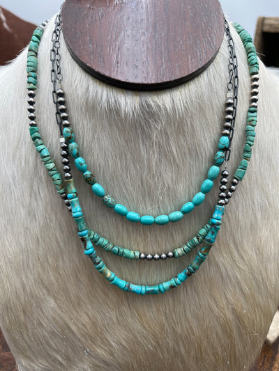 Corrane Genuine Turquoise Necklace