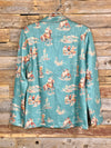 Cowboys Passing Time Turquoise Stretch Suede Blazer Jacket