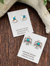 Lexie Thunderbird Sterling & Turquoise Post Earrings