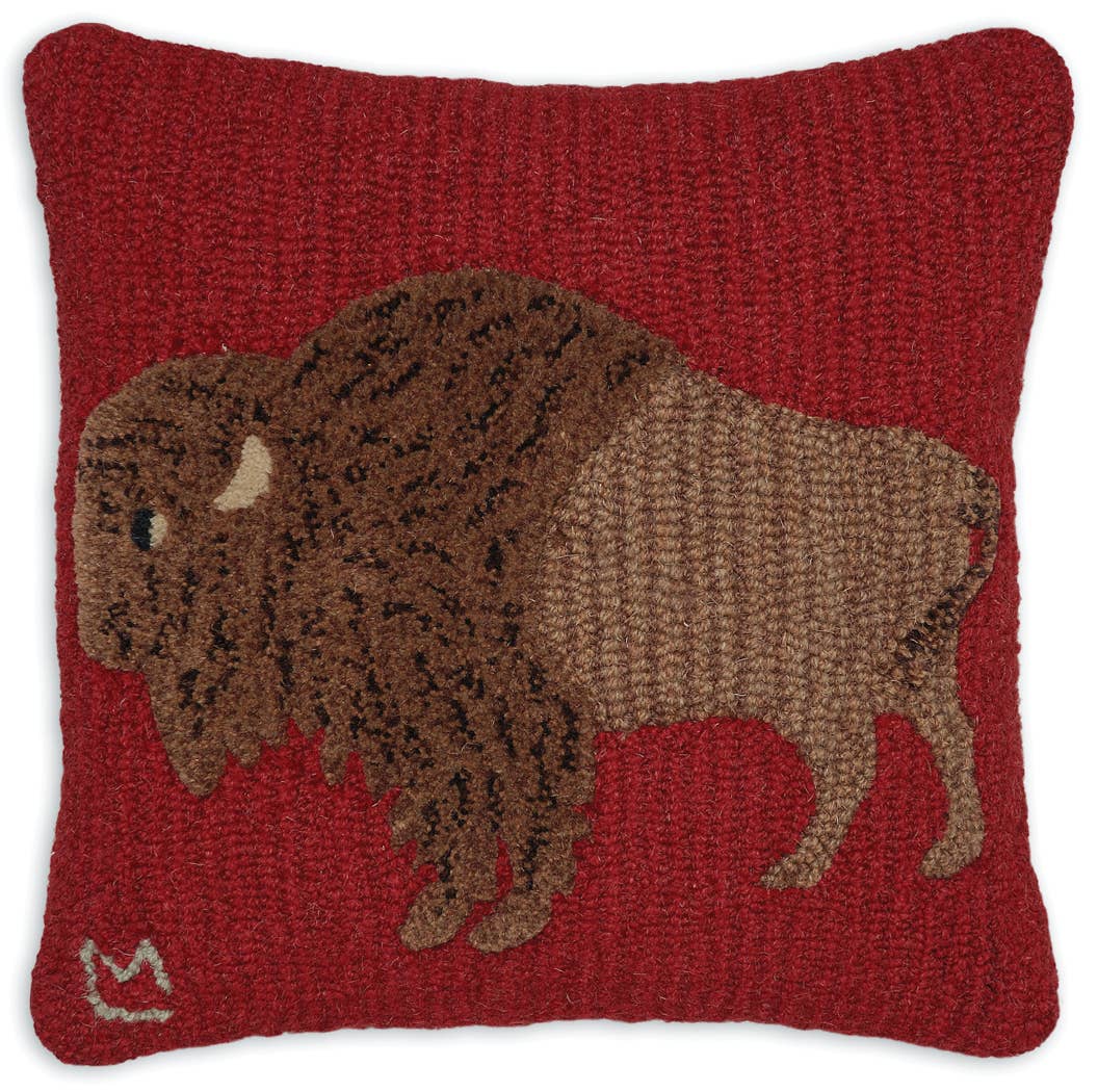 Plush Buffalo Pillow