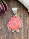 Blaine Spiny Stone Headdress Sterling Pendant