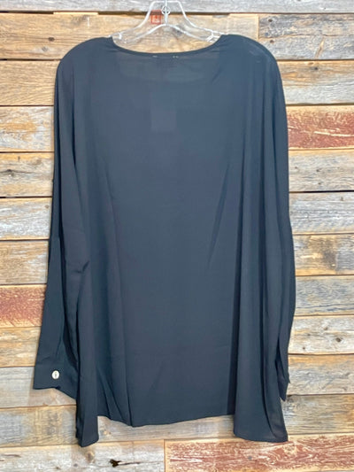 Gigi V-neck Perfect Day Blouse - Black