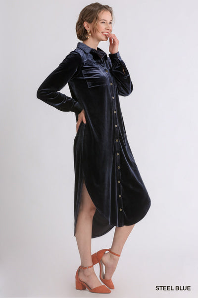 Velvet Long Dress or Duster