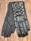 Winter Fun Puffer Gloves - Black