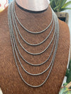 2mm Navajo Pearl Necklace 14-24"