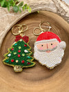 Puffy Beaded Christmas Key Chain