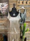 Rodanthe Metallic Tank Top