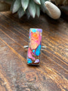 Preston Rose Purple Spiny & Kingman Turquoise Mix Bar Ring