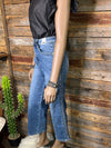 Judy Blue HW Braided Crop Wide Leg