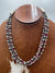 Brash Sterling 3 Strand Varied Navajo & Purple Spiny Necklace - 22"