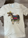 Sombrero Donkey Serape Graphic Tee