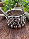 Renegade Sterling Dark Background Ball Bracelet