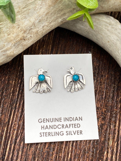 Lexie Thunderbird Sterling & Turquoise Post Earrings