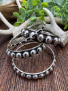 Renegade Sterling Dark Background Ball Bracelet