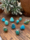 Ava Sterling Roped Oval Turquoise Ring