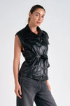 Marco Vegan Leather Tie Waist Vest