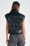 Lulled Vegan Leather Puff Vest