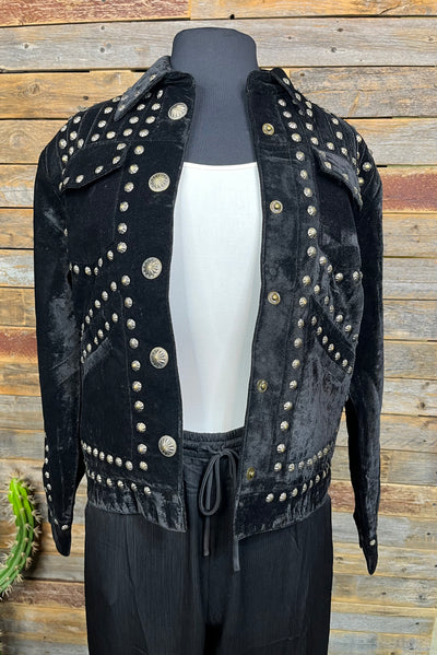 The Jordan Velvet Studded Jacket