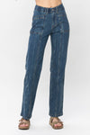 Elastic Vintage Straight Jean