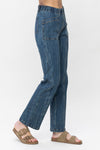 Elastic Vintage Straight Jean