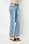 Judy Blue Mid Rise Straight Fit Denim Jean