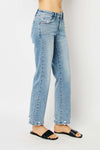 Judy Blue Mid Rise Straight Fit Denim Jean