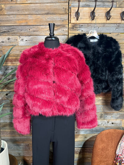 Let Loose Solid Fur Coat