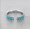 Altoona Oval Stone Hinged Fashion Cuff - Turquoise