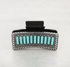 Turquoise Bar Lineup Concho Hair Claw Clip