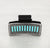 Turquoise Bar Lineup Concho Hair Claw Clip