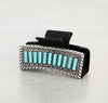 Turquoise Bar Lineup Concho Hair Claw Clip