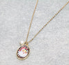 Holiday Cheer Goldtone Necklace With Leopard Pendant - 18"