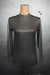 Leddy Long Sleeve Leather Top - Midnight