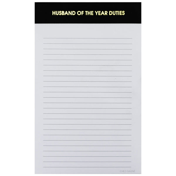 Husband of the Year Notepad