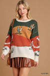 Cactus Pullover Sweater Top