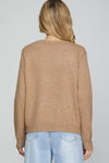 Heather Bow Pull Over Sweater