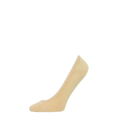 No Show Bamboo Liner Socks - Nude/Black