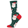 Classic Green and Red Santa Socks