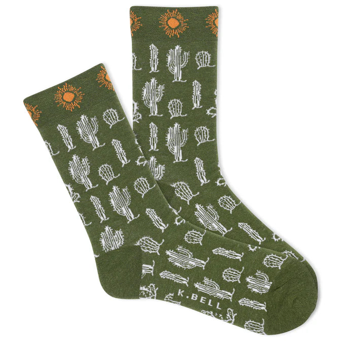 Fern Cacti Crew Women's Socks