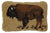 Golden Buffalo Decorative Wool Pillow