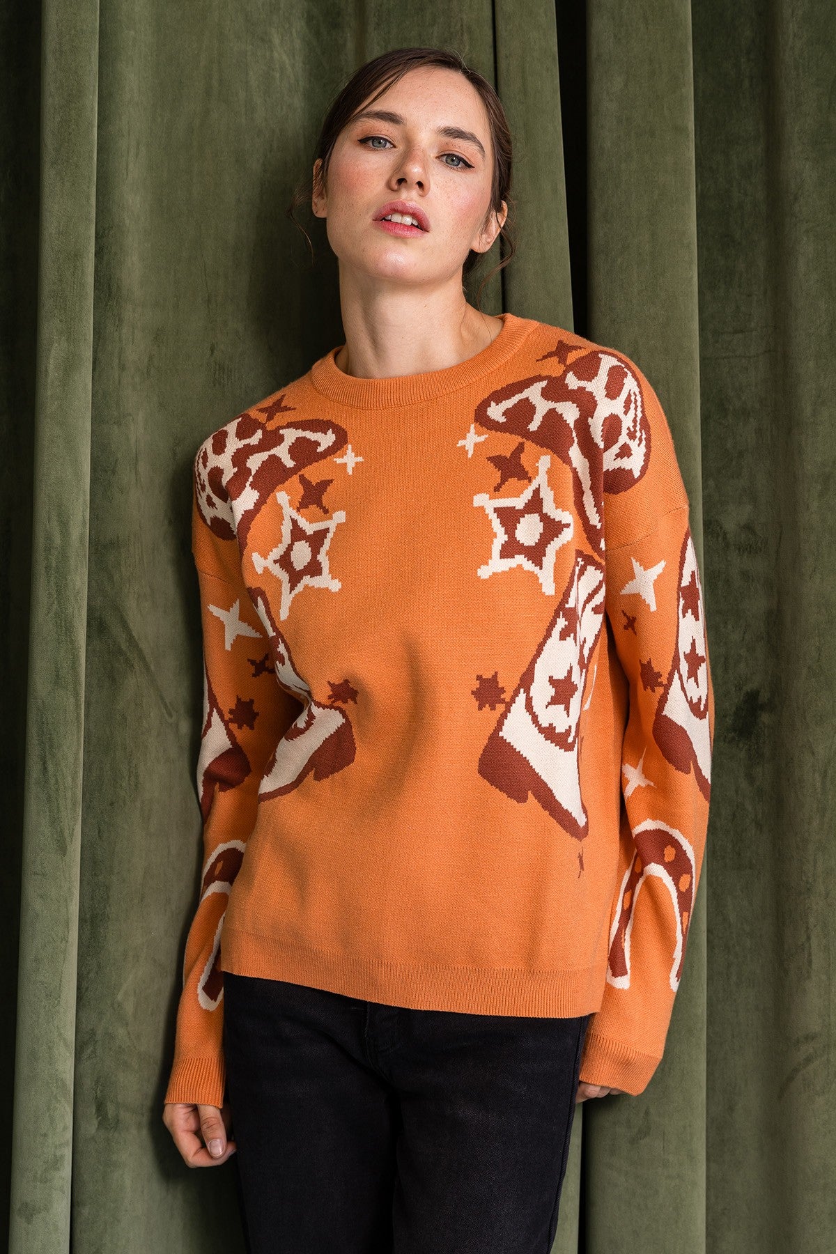 Cowboy Pattern Sweater