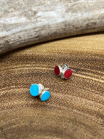 Flynn Sterling Petite Round Studs - 4mm