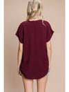 LIbby Short Sleeve V-Neck Blouse