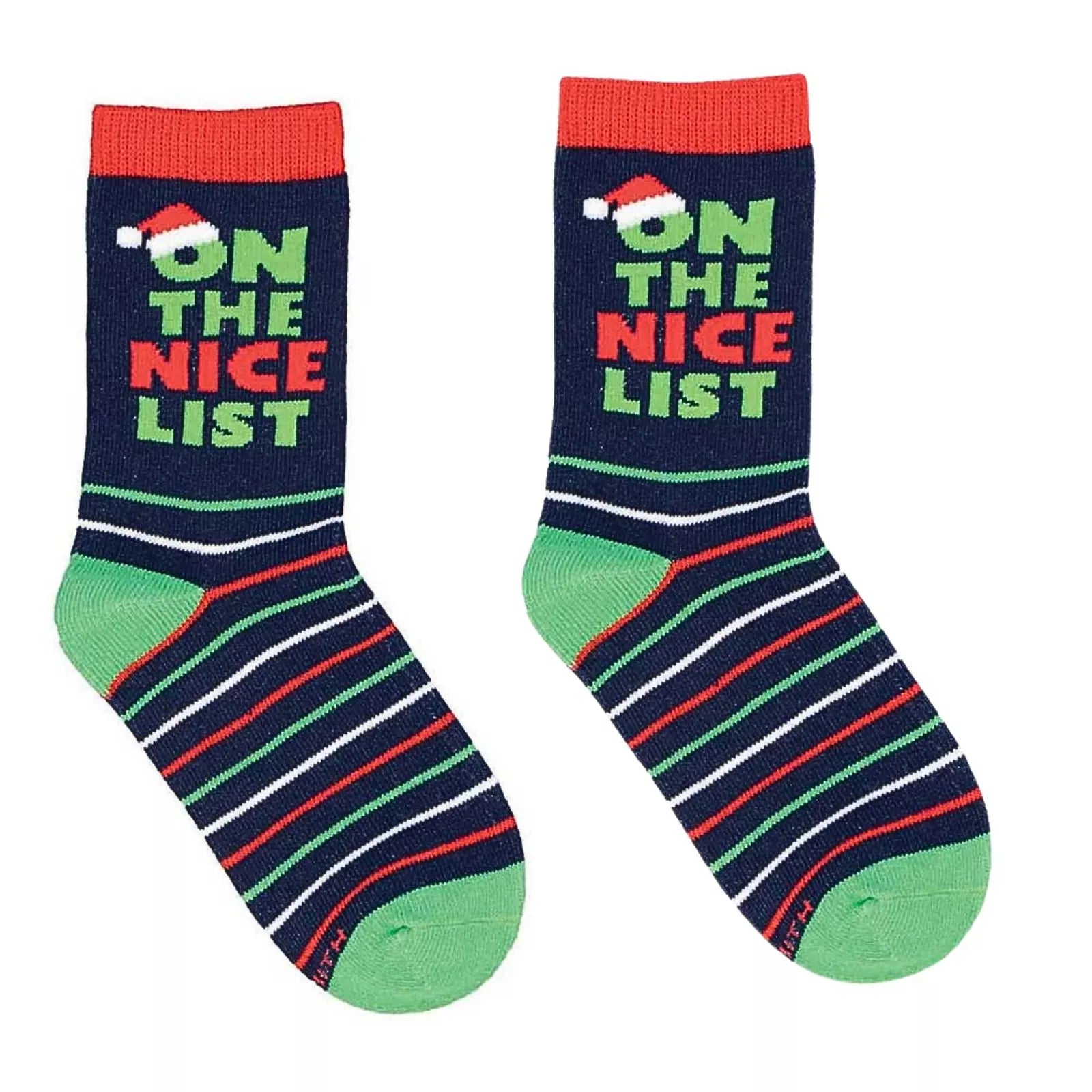 Kids Nice List Sock - Navy