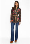 Johnny Was Nylah Zip Up Tunic - OG Leopard