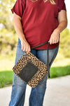 Leopard Hair on Hide Crossbody Handbag