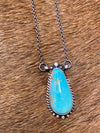 Cole Single Kingman Stone Necklace